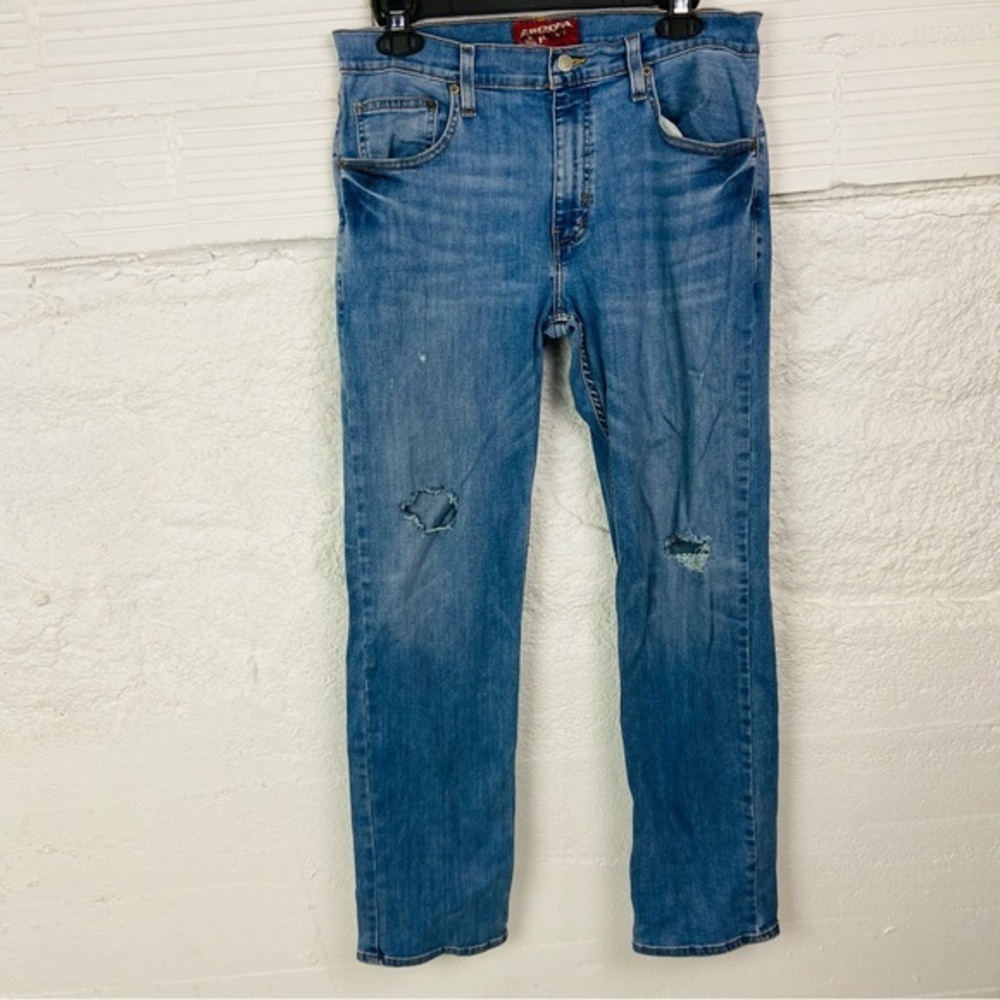 Arizona Jean Company Men's Light Blue flex denim slim Straight Jeans SZ 32X32